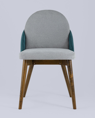 Стул HELGA светло-серый/бирюзовый 2 шт.. Фото