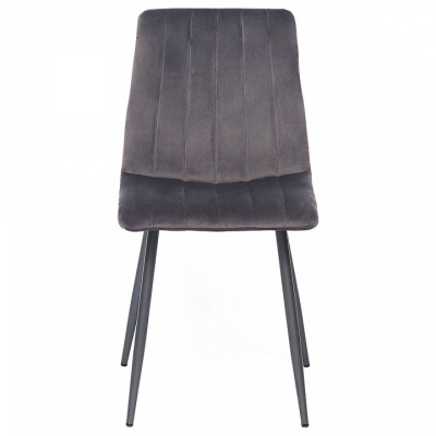 Стул  DUBLIN (mod. 7066) металл,ткань, 45 х 56 х 88 х 51 см, серый вельвет/антрацит (Поставляется только по 4 шт) фото Стул  DUBLIN (mod. 7066) металл,ткань, 45 х 56 х 88 х 51 см, серый вельвет/антрацит (Поставляется только по 4 шт). Фото №2