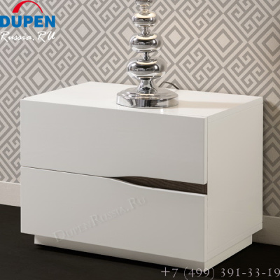 Тумба прикроватная DUPEN М-134 белая. Фото