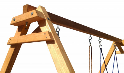 Качели детские Р911-19, коричневый. Фото №5