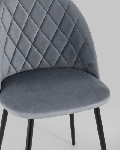 Стул Марсель велюр серый. Фото №9