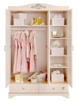 Трехстворчатый шкаф Cilek Flora 20.01.1001.01. Фото