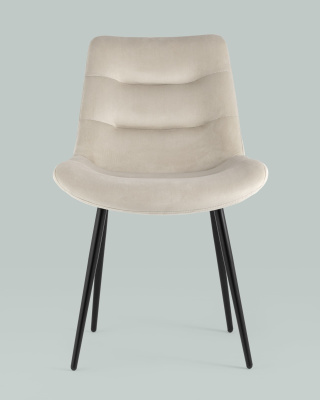 Стул Остин велюр бежевый. Фото