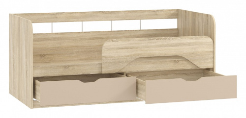 Акварель НМ 039.04 М1 Кровать Капучино, Дуб Сонома. Фото №2