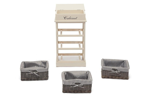 Тумба Ouverture 3 4336 с 3-я корзинами и ящиком фото Тумба Ouverture 3 4336 с 3-я корзинами и ящиком. Фото №3