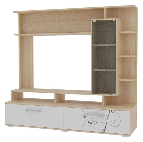 Лоя Мини-стенка дуб сонома/белый. Фото №2