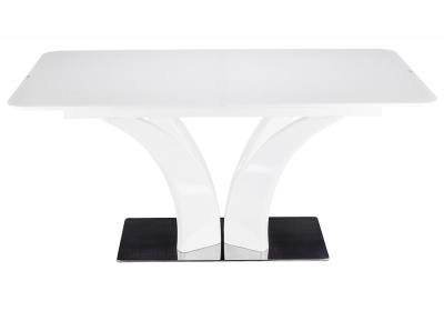 Стол стеклянный Horns 140 super white фото Стол стеклянный Horns 140 super white. Фото №3