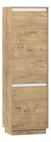 Virginia НМ 011.80-02 Шкаф для одежды Белый Скандинавский/Дуб Бунратти. Фото №1