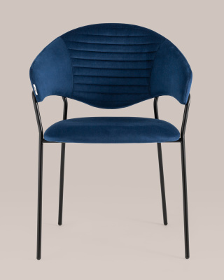 Стул Алексис велюр синий. Фото №5