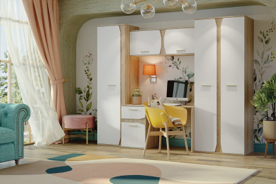 Набор для детской Бриз СТЛ.420.00,древесина коричневая светлая дуб. Фото №5