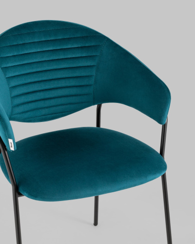 Стул Алексис велюр сине-зелёный. Фото №9