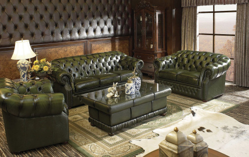 Диван B-128 (3-х местный) зеленый. Фото №6