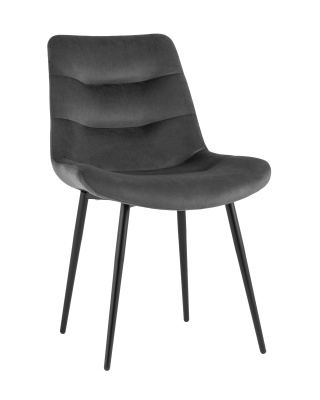 Стул Остин велюр тёмно-серый. Фото №2