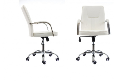 Стул Компьютерное кресло Nadir белое. Фото №2