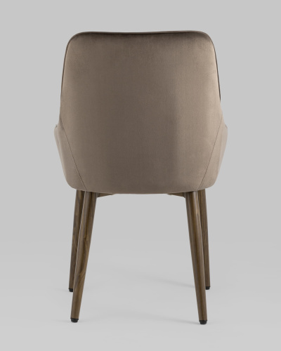 Стул Диана велюр коричневый. Фото №6