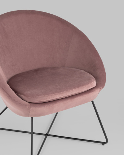 Кресло Колумбия пыльно-розовое. Фото №9