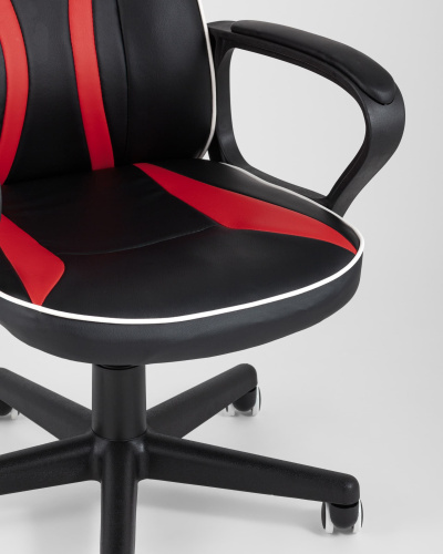 Кресло игровое TopChairs Racer Lighti черное с красным фото Кресло игровое TopChairs Racer Lighti черное с красным. Фото №9