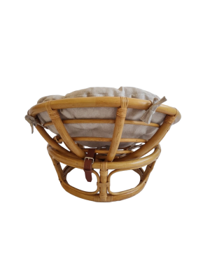 Кресло папасан - мини 23/01Е с подушкой, цвет: мёд. Фото №4