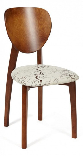 Стул DIAMANTE мягкое сидение бук, 42x42x85см, коричневый, ткань Крекс Милк. Фото №1