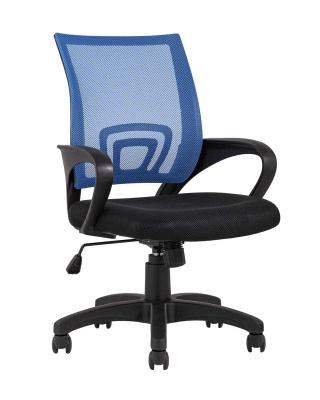 Кресло офисное TopChairs Simple синее. Фото №2
