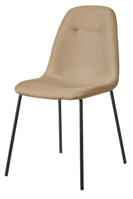 Стул C-1101 бежевый/матовый черный. Фото №2