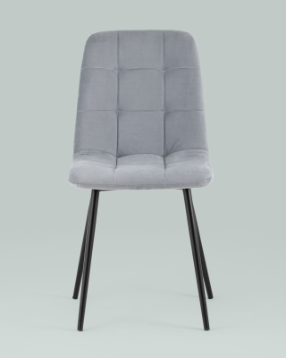 Стул Oliver велюр светло-серый. Фото №5