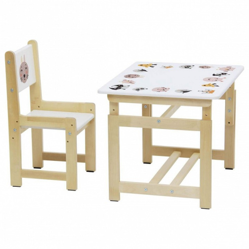 Набор учебный Polini kids Eco 400 SM, белый фото Набор учебный Polini kids Eco 400 SM, белый. Фото №1