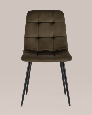 Стул Одди велюр коричневый. Фото №5