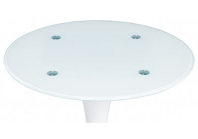 Стол стеклянный Tulip mini white. Фото