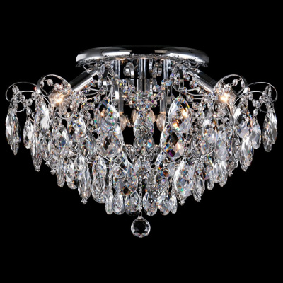 Потолочная люстра Eurosvet Crystal 10081/6 хром/прозрачный хрусталь Strotskis. Фото №2