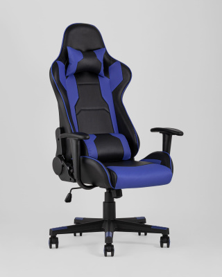 Кресло игровое TopChairs Diablo синее фото Кресло игровое TopChairs Diablo синее. Фото №3