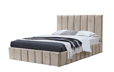 Кровать 8855 бежевая (1400X2000). Фото