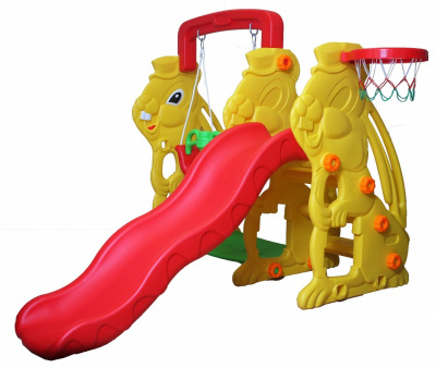 Комлекс игровой Кролик ZK010-1, желтый, красный. Фото