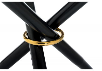 Стол стеклянный Rock white / black фото Стол стеклянный Rock white / black. Фото №3