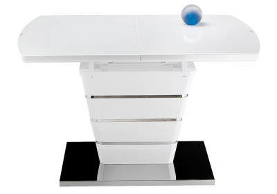 Стол стеклянный Space 160 белый. Фото №2