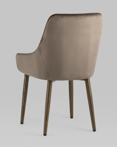 Стул Диана велюр коричневый. Фото №7