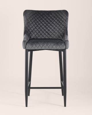 Стул полубарный Ститч велюр серый. Фото №5