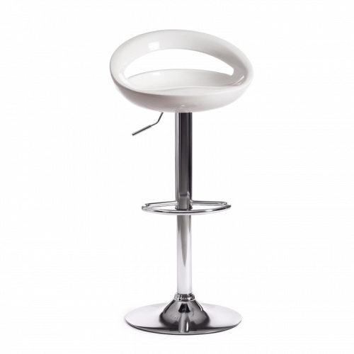 Стул барный VIKA (mod. KY806) металл/пластик, 46*40*77-98 см, белый/хром (поставляется по 2 шт). Фото №2